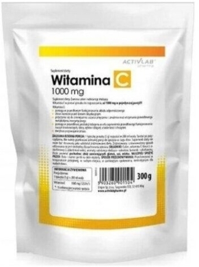 Activlab Witamina C 1000 mg proszek 300 g 