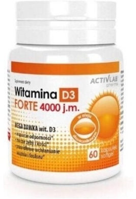 Activlab Witamina D3 Forte 4000 j.m. x 60 kapsułek