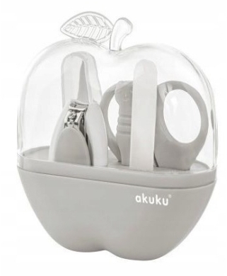Akuku Apple duży zestaw kosmetyczny 6 elementów w etui