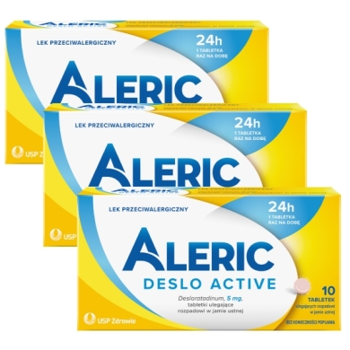 Aleric Deslo Active 5 mg 10 tabletek Wielopak x3