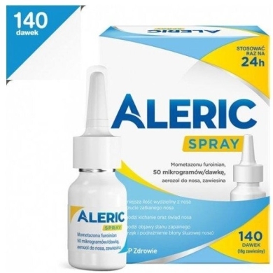 Aleric Spray aerozol do nosa, zawiesina 140 dawek