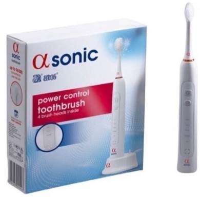 Alfa Sonic Szczoteczka soniczna do zębów biała + 4 końcówki