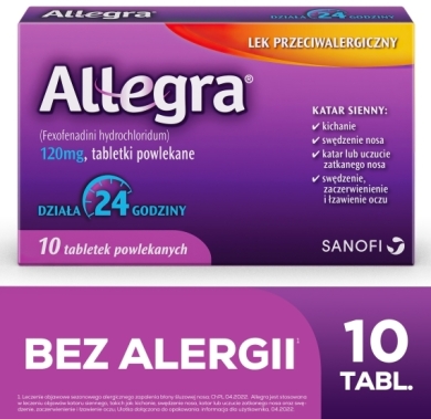 Allegra 10 tabletek