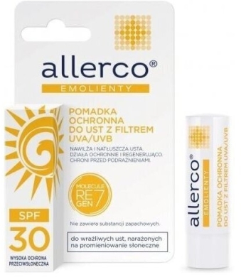 Allerco pomadka ochronna do ust z filtrem UVA/UVB 4,9 g
