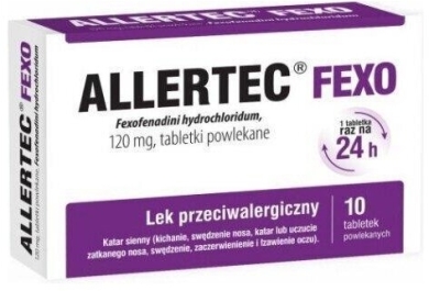 Allertec Fexo  0,12 g 10 tabletek powlekanych