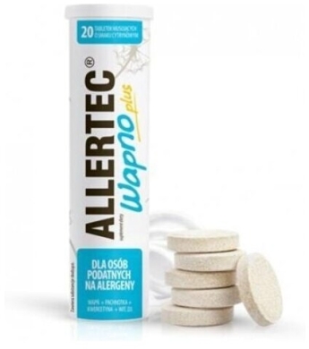 Allertec wapno plus 20 tabletek musujących