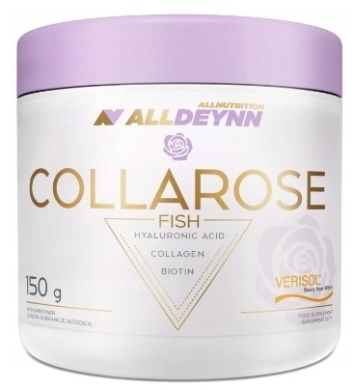 Allnutrition Alldeynn CollaRose Fish Kolagen o smaku maliny i poziomki 150 g