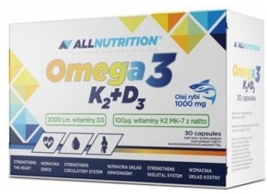 Allnutrition Omega 3 K2+D3 30 kapsułek