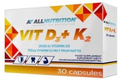 Allnutrition Vit D3 + K2 30 kapsułek
