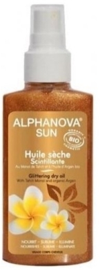 Alphanova Sun Olejek suchy utrwalający opaleniznę z drobinkami 125 ml