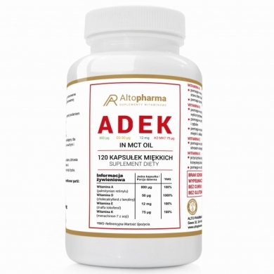 Altopharma ADEK in MCT Oil 120 kapsułek