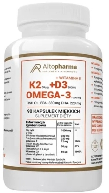 Altopharma Omega-3+K2+D3 2000IU 90 kapsułek