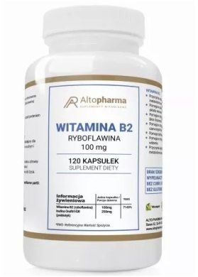 Altopharma Witamina B2 100 mg Ryboflawina 120 kapsułek