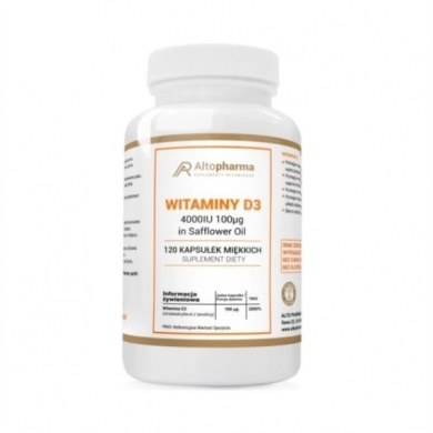 Altopharma Witaminy D3 4000IU in Safflower Oil 120 kapsułek