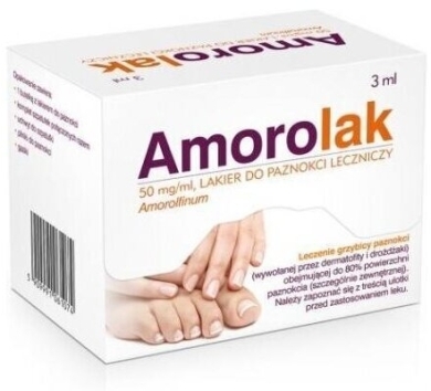 Amorolak lakier do paznokci 0,05 g/ml 3 ml