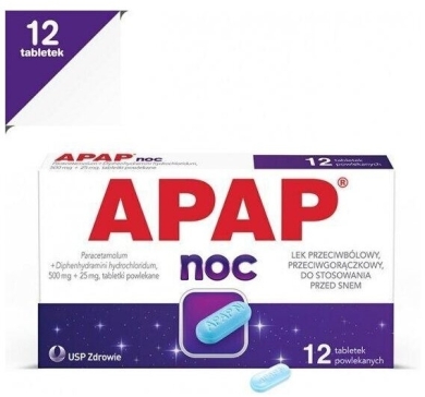 Apap Noc 12 tabletek
