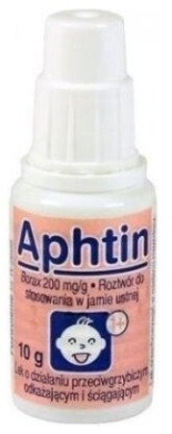 Aphtin płyn na afty i pleśniawki 10 g Farmina