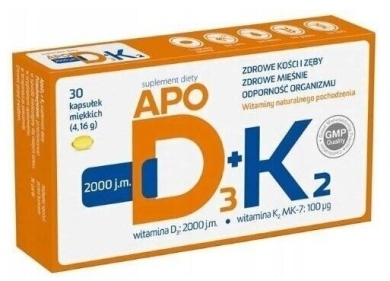 ApoD3+K2 30 kapsułek