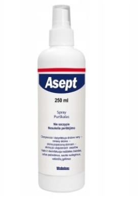 Asept spray do dezynfekcji skóry płyn 250 ml