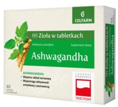 Ashwagandha COLFARM 60 tabletek