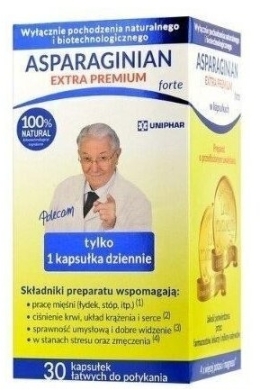 Asparaginian Extra PREMIUM forte 30kaps.