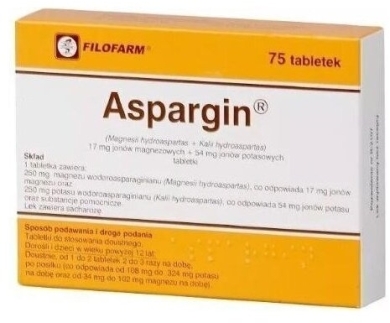 Aspargin 75 tabletek