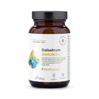 Aura Colostrum Immuno + BioPerine 60 kapsułek
