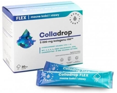 Aura Herbals Colladrop Flex kolagen 5000 mg saszetki 30 sztuk