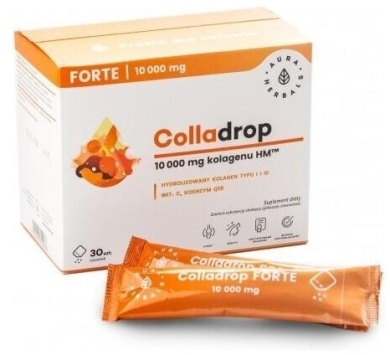 Aura Herbals Colladrop Forte kolagen 10000 mg saszetki 30 sztuk