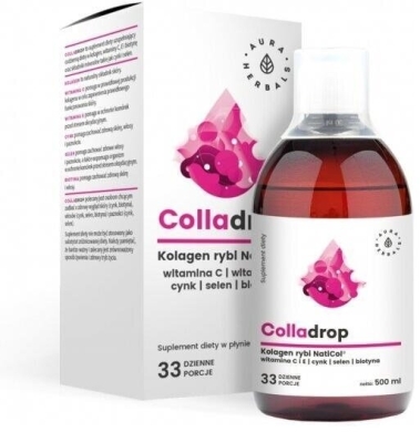 Aura Herbals Colladrop + witamina C płyn 500 ml