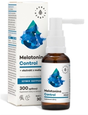 Aura Herbals Melatonina Control+ Melisa ekstrakt aeozol 30 ml