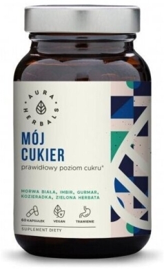 Aura Herbals Mój Cukier – Prawidłowy Poziom Cukru 60 kapsułek