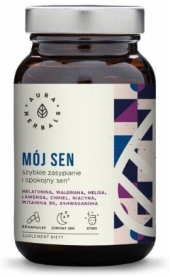 Aura Herbals Mój Sen, Szybkie Zasypianie i Spokojny Sen 60 kapsułek
