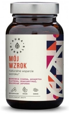 Aura Herbals Mój Wzrok, Naturalne Wsparcie Wzroku 60 kapsułek