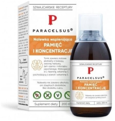 Aura Herbals Paracelsus nalewka Pamięć 200 ml