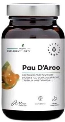 Aura Herbals Pau D'Arco ekstrakt z kory 500 mg 60 kapsułek