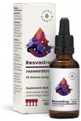 Aura Herbals Resvadrop – Resweratrol krople 30 ml