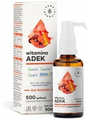 Aura Herbals Witamina ADEK dla rodziny krople 50 ml