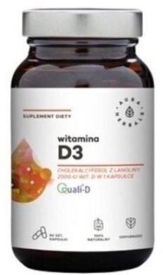 Aura Herbals Witamina D3 2000 IU 90 kapsułek