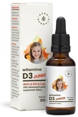 Aura Herbals Witamina D3 Junior 800iu Krople 30ml