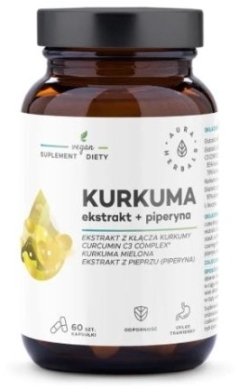 Aura Kurkuma ekstrakt + piperyna 60 kapsułek