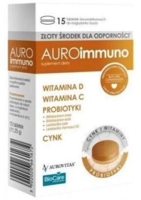 AuroImmuno 15 tabletek do rozgryzania i żucia