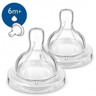 Avent Classic SCF636/27 Smoczek do butelki do gęstego pokarmu 6m+ 2 sztuki