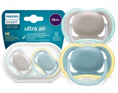 Avent Philips Smoczek uspokajający Ultra Air 18m+ 2 sztuki