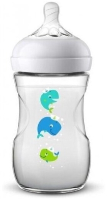 Avent butelka 260 ml Natural 1 m+ wieloryb SCF070/23