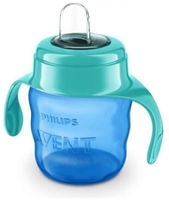 Avent kubek z ustnikiem 6m+ niebieski SCF551/05
