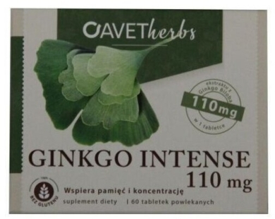 Avet Herb Ginkgo Intense 110 mg 60 tabletek