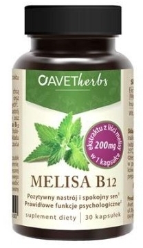 Avet Herbs Melisa B12 30 tabletek