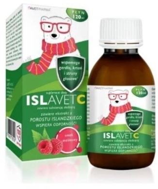 Avet Pharma Islavet C Syrop Malinowy Dla Dzieci 120ml