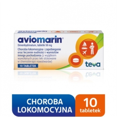 Aviomarin 50 mg 10 tabletek